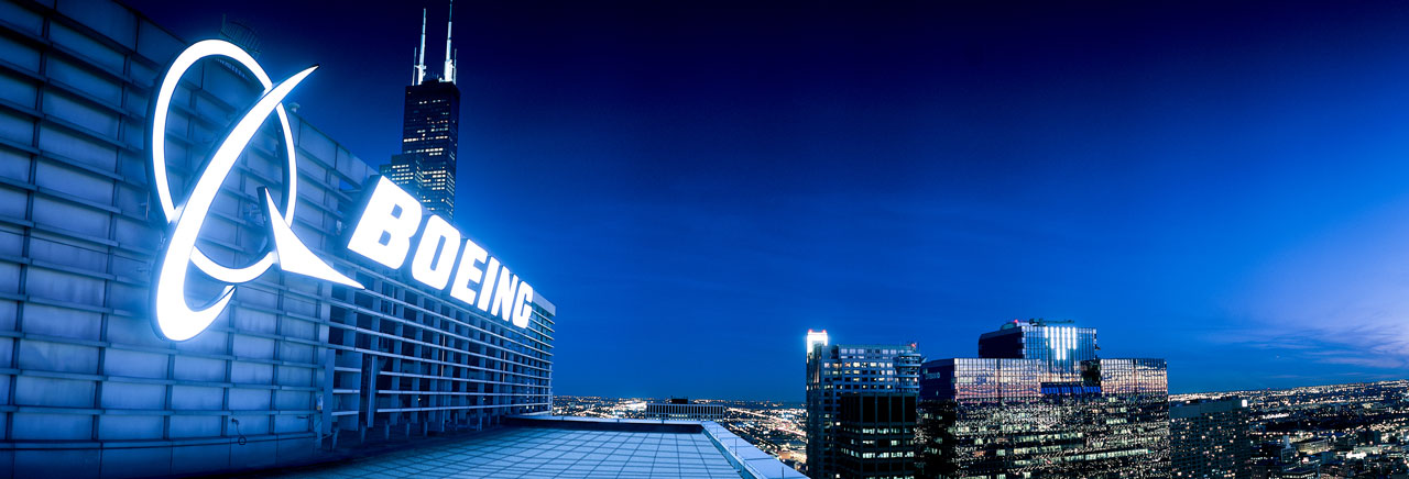 Exterior Boeing Chicago office.